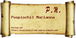 Pospischil Marianna névjegykártya